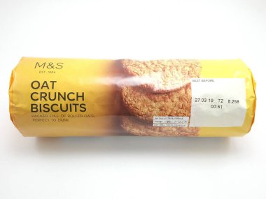 MANILA, PH - NOV 10 - Marks and spencer oat crunch biscuit on November 10, 2020 in Manila, Philippines.