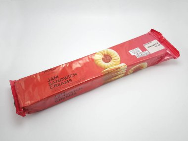 MANILA, PH - NOV 10 - Marks and spencer jam sandwiched creams biscuit on November 10, 2020 in Manila, Philippines.