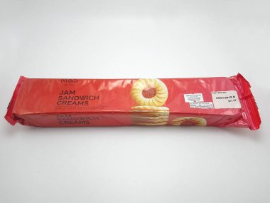 MANILA, PH - NOV 10 - Marks and spencer jam sandwiched creams biscuit on November 10, 2020 in Manila, Philippines.