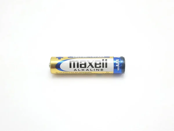 Manila Nov Maxell Alkaline Aaa Battery November 2020 Manila Philippines — Stock Photo, Image