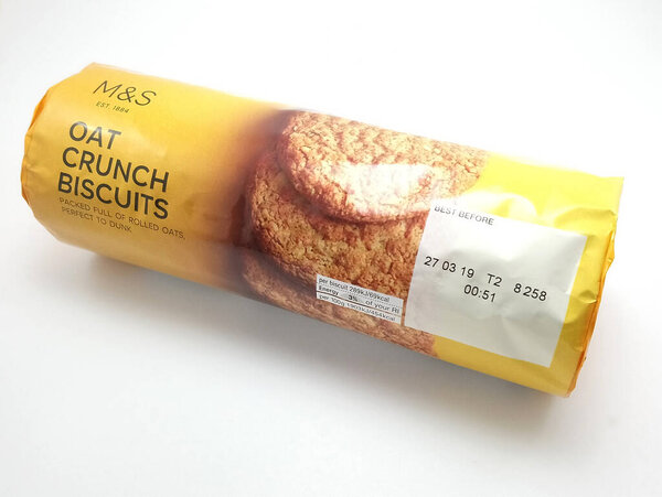 manila, ph - nov 10 - marks and cer oat crunch biscuit on November 10, 2020 in manila, philippines.