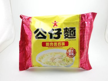 MANILA, PH - OCT 27 - Doll instant noodles shrimp wonton flavor on October 27, 2020 in Manila, Philippines.
