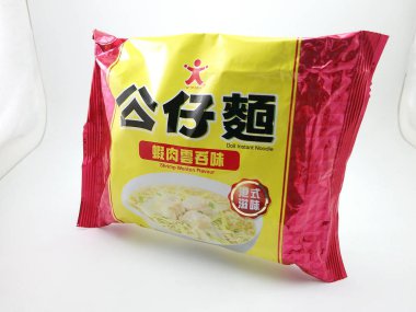 MANILA, PH - OCT 27 - Doll instant noodles shrimp wonton flavor on October 27, 2020 in Manila, Philippines.