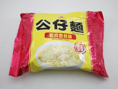 MANILA, PH - OCT 27 - Doll instant noodles shrimp wonton flavor on October 27, 2020 in Manila, Philippines.