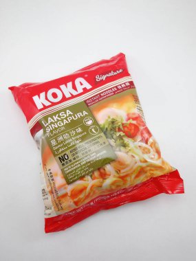 MANILA, PH - OCT 27 - Koka signature instant noodles laksa singapura flavor on October 27, 2020 in Manila, Philippines.