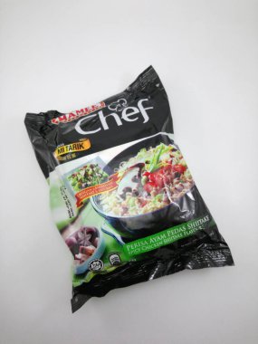 MANILA, PH - OCT 27 - Mamee chef instant noodles spicy chicken shiitake flavor on October 27, 2020 in Manila, Philippines.