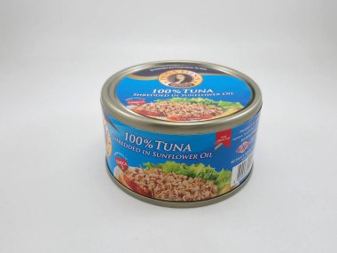 MANILA, PH - OCT 27 - Dona elena tuna shredded in sunflower oil on October 27, 2020 in Manila, Philippines.