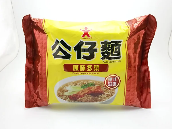 Manila Oct Doll Instant Noodles Pickled Vegetable Flavor October 2020 — Φωτογραφία Αρχείου