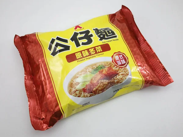 Manila Oct Doll Instant Noodles Pickled Vegetable Flavor October 2020 — Zdjęcie stockowe