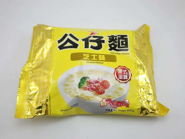 Manila Oct Doll Instant Noodles Cheese Flavor October 2020 Manila — 스톡 사진