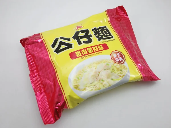 Manila Oct Doll Instant Noodles Shrimp Wonton Flavor October 2020 — Stock Fotó