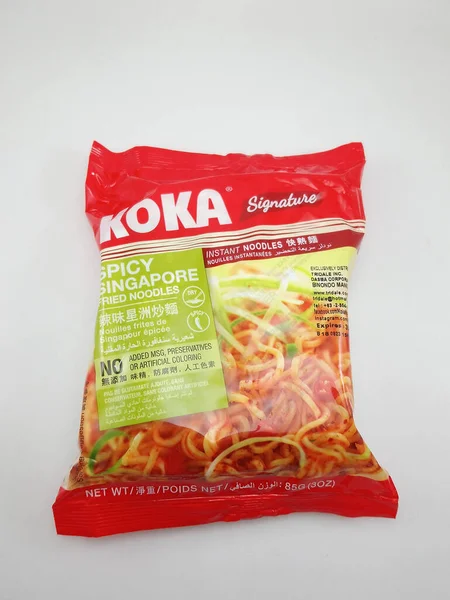 Manila Oct Koka Signature Instant Noodles Spicy Singapore Fried Noodles —  Fotos de Stock