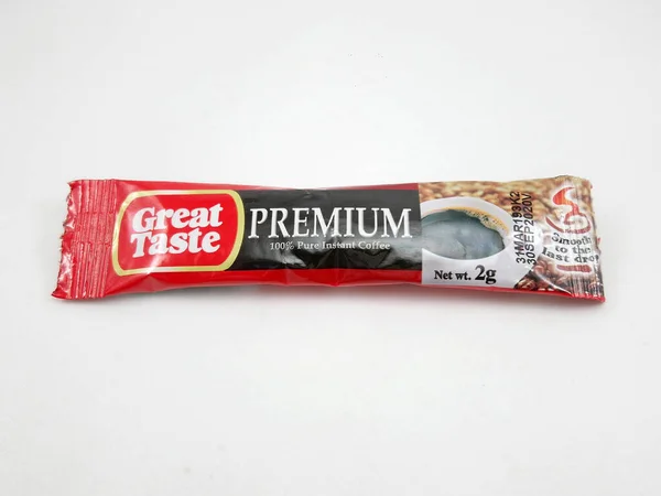 Manila Oct Great Taste Premium Instant Coffee Sticks October 2020 — Stock Fotó