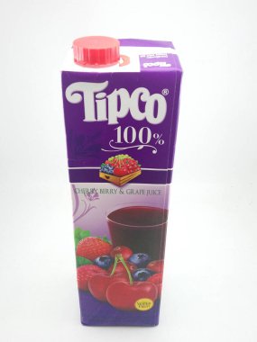 MANILA, PH - OCT 27 - Tipco% 100 vişne ve üzüm suyu 27 Ekim 2020, Manila, Filipinler.
