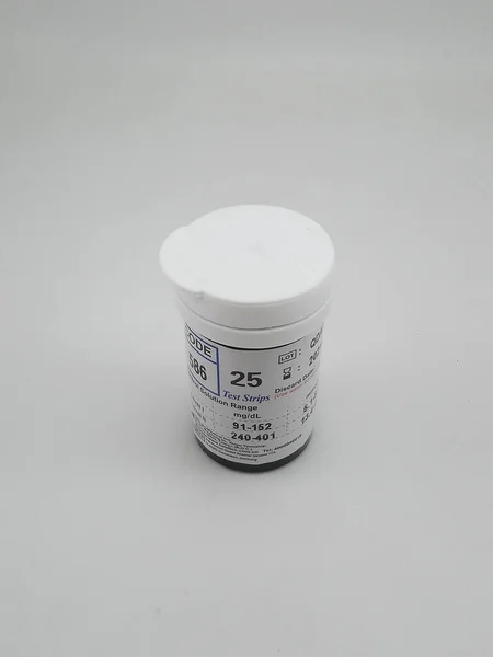 Manila Oct Blood Glucose Test Strips Canister October 2020 Manila — Foto de Stock