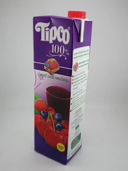 Manila Oct Tipco 100 Cherry Berry Grape Juice October 2020 — Stock fotografie