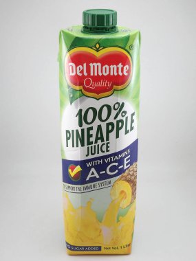 MANILA, PH - OCT 27 - Del monte ananas suyu 27 Ekim 2020, Manila, Filipinler.