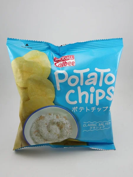 Manila Okt Calbee Kartoffelchips Classic Gesalzen Oktober 2020 Manila Philippinen — Stockfoto