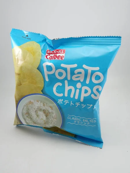 Manila Oct Calbee Potato Chips Classic Salted October 2020 Manila — Stock Photo, Image