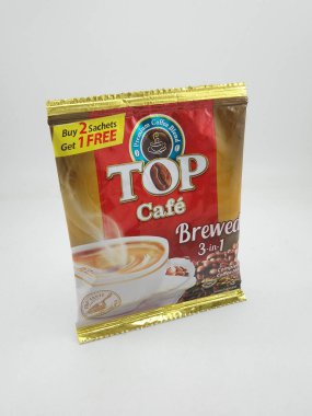 MANILA, PH - OCT 27 - En iyi kafe 27 Ekim 2020 'de Manila, Filipinler' de 1 kahve karışımında 3 adet demlendi.