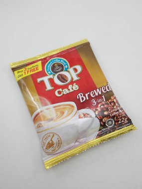 MANILA, PH - OCT 27 - En iyi kafe 27 Ekim 2020 'de Manila, Filipinler' de 1 kahve karışımında 3 adet demlendi.