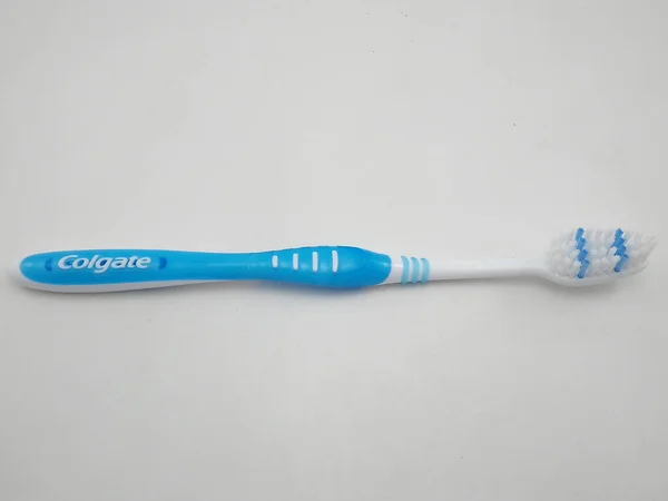 Manila Oct Colgate Superflex Blue Zahnbürste Oktober 2020 Manila Philippinen — Stockfoto