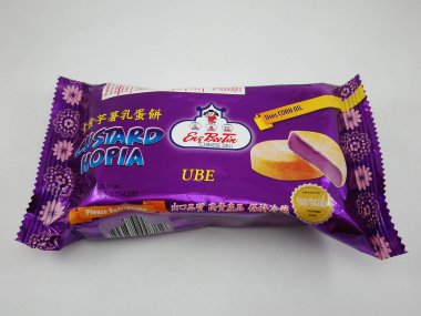 MANILA, PH - OCT 27 - Eng bee tin ube cream hopia 27 Ekim 2020, Manila, Filipinler.