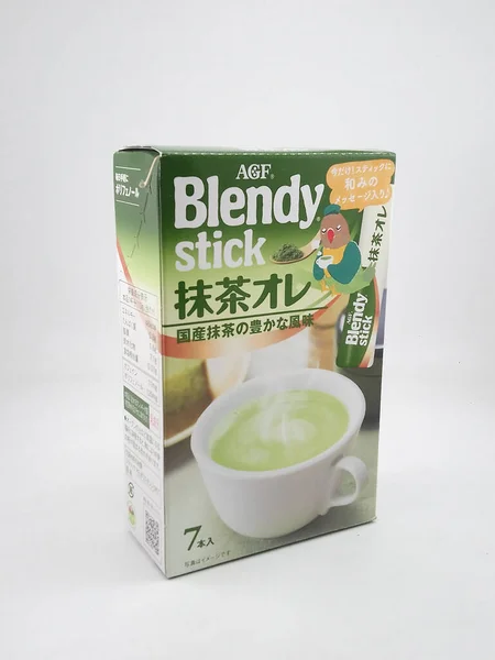 Manila Oct Agf Blendy Stick Matcha Green Tea Octubre 2020 — Foto de Stock