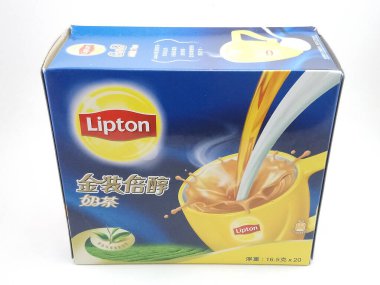 MANILA, PH - OCT 27 - Lipton altın sütlü çayı 27 Ekim 2020, Manila, Filipinler.