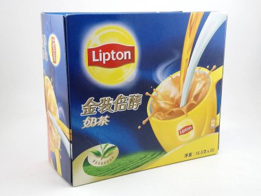 MANILA, PH - OCT 27 - Lipton altın sütlü çayı 27 Ekim 2020, Manila, Filipinler.