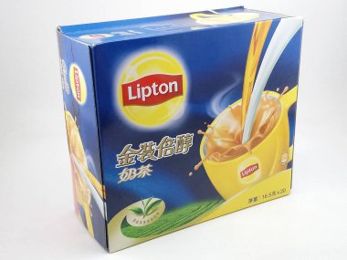 MANILA, PH - OCT 27 - Lipton altın sütlü çayı 27 Ekim 2020, Manila, Filipinler.