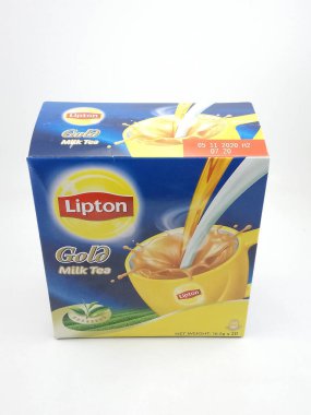 MANILA, PH - OCT 27 - Lipton altın sütlü çayı 27 Ekim 2020, Manila, Filipinler.
