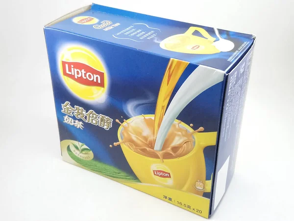 Manila Oct Lipton Gold Milk Tea Octubre 2020 Manila Philippines —  Fotos de Stock