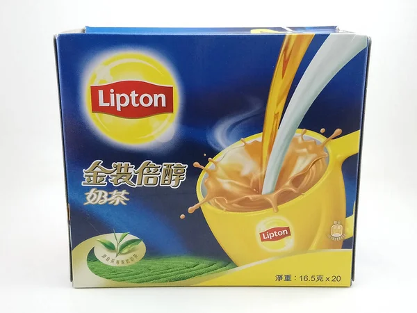 Manila Oct Lipton Gold Milk Tea Octubre 2020 Manila Philippines —  Fotos de Stock