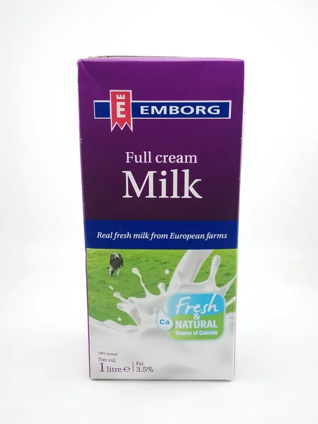 Manila Oct Emborg Full Cream Milk Жовтня 2020 Року Манілі — стокове фото