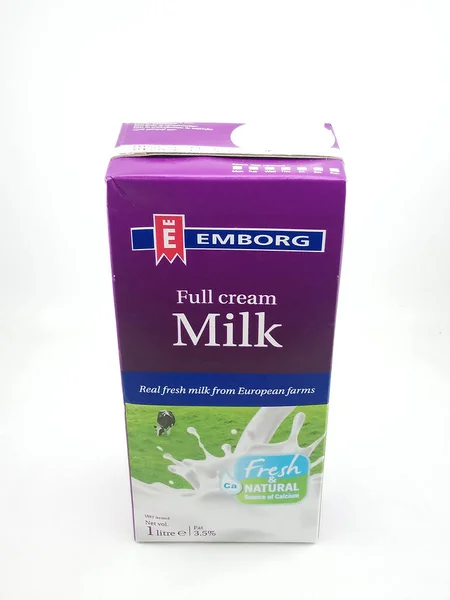 Manila Oct Emborg Full Cream Milk Octubre 2020 Manila Philippines — Foto de Stock