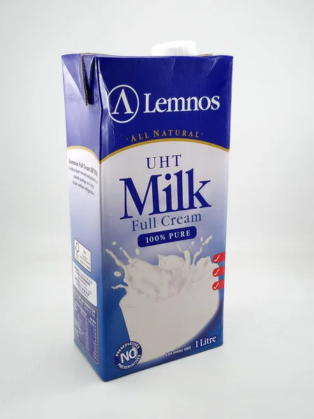 Manila Oct Lemnos All Natural Uht Full Cream Milk Жовтня — стокове фото