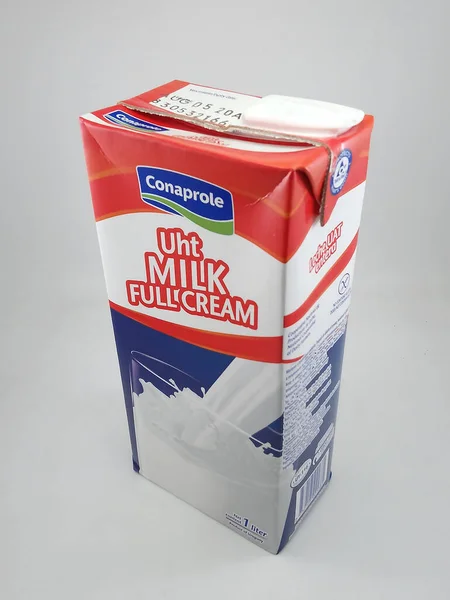 Manila Oct Conaprole Uht Milk Full Cream Жовтня 2020 Року — стокове фото