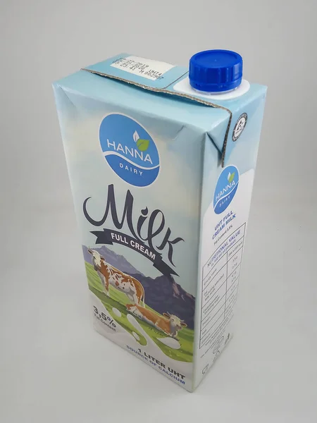 Manila Oct Mléko Hanna Plnotučné Mléko Října 2020 Manile Filipínách — Stock fotografie