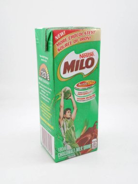 MANILA, PH - OCT 27 - Milo 27 Ekim 2020 tarihinde Manila, Filipinler 'de süt içeceği.
