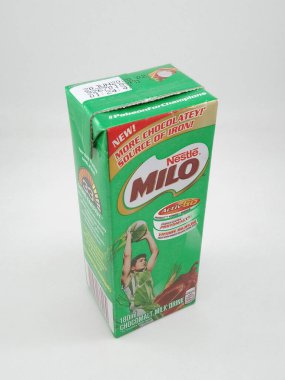 MANILA, PH - OCT 27 - Milo 27 Ekim 2020 tarihinde Manila, Filipinler 'de süt içeceği.