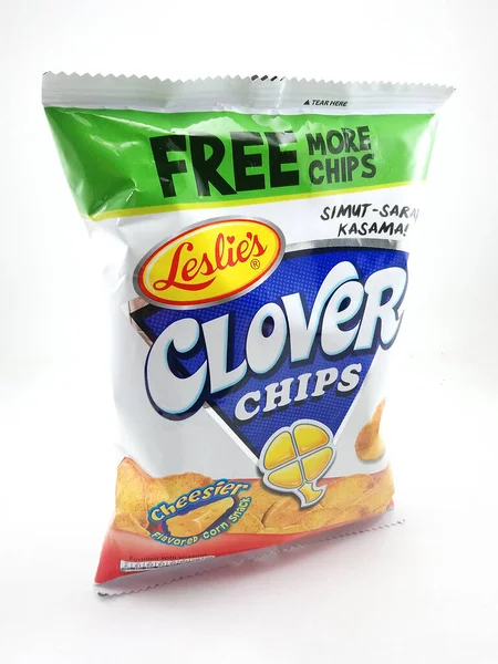 Manila Oct Clover Chips Cheese Aroma Corn Snack Ottobre 2020 — Foto Stock