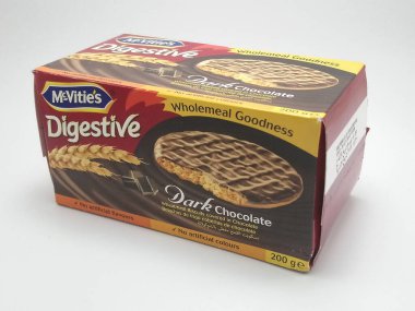 QUEZON ŞEHRİ, NOV 10 - 10 Kasım 2020 'de Quezon City, Filipinler' de sindirimli siyah çikolata.