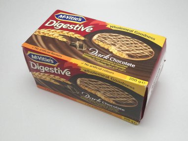 QUEZON ŞEHRİ, NOV 10 - 10 Kasım 2020 'de Quezon City, Filipinler' de sindirimli siyah çikolata.