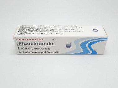 QUEZON CITY, NOV 10 - Fluocinonide lidex kremi 10 Kasım 2020, Quezon City, Filipinler.