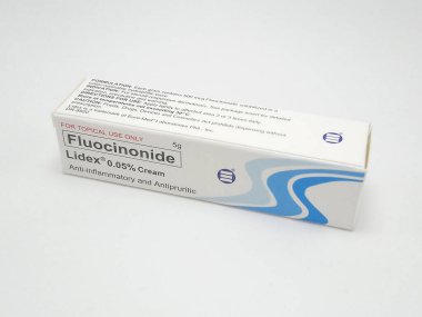 QUEZON CITY, NOV 10 - Fluocinonide lidex kremi 10 Kasım 2020, Quezon City, Filipinler.