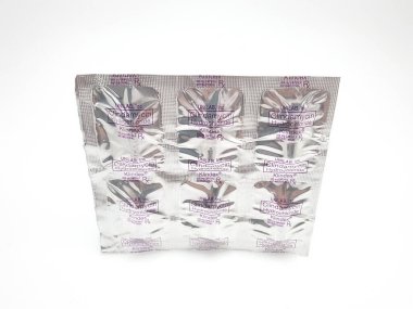 QUEZON CITY, NOV 10 - Clindamycin hydrochloride klindex antibakteriyel kapsül 10 Kasım 2020, Quezon City, Filipinler.