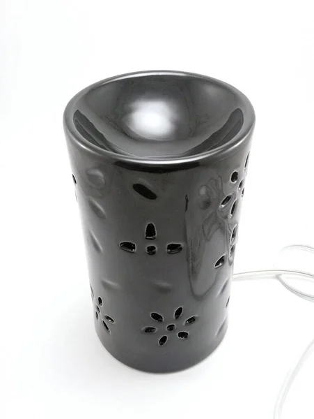 Black Diffuser Oil Lamp Power Cord — Stock Photo, Image