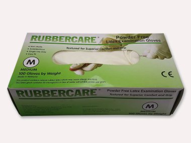 QUEZON ŞEHRİ, PH - 19 Kasım 2020 'de Filipinler' in Quezon şehrinde plastik barutsuz lateks inceleme eldivenleri.