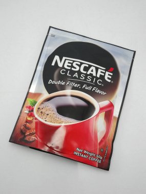 QUEZON CITY - NOV 24 - Nescafe klasik çift katlı filtre 24 Kasım 2020 'de Quezon City, Filipinler' de hazır kahve.